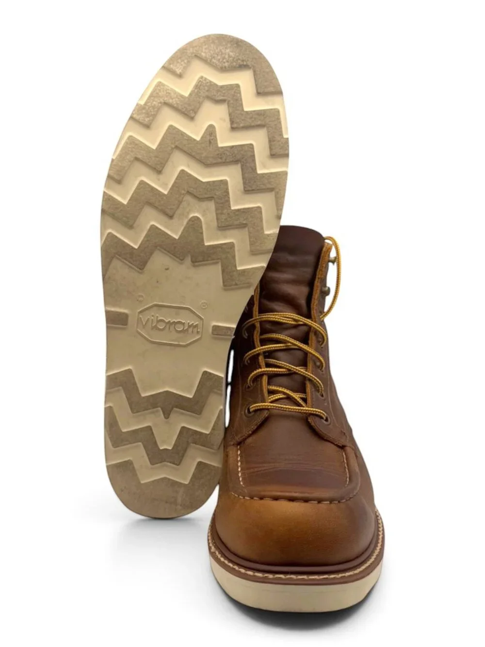 Truman Boot Co Tobacco Snakebite Moc Toe Boots 9D Work Last